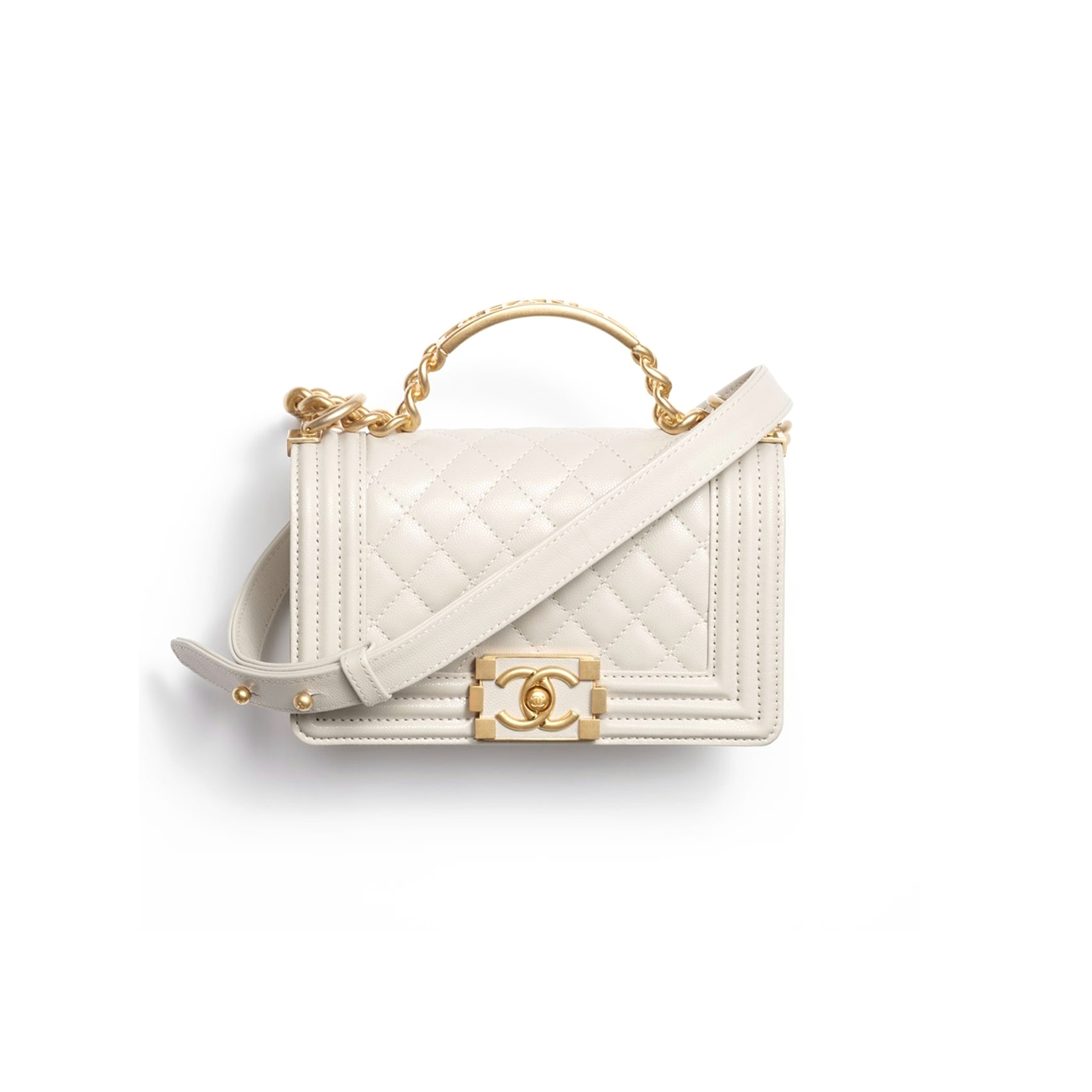 CHANEL LEBOY TOP HANDLE FLAP BAG A94805 (20*12*7cm)